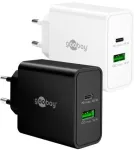 Goobay 45 W USB-C PD GaN dvigubas greitaeigis kroviklis juodas