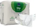 Suaugusiųjų sauskelnės, Abena&reg; Slip Premium L2, su lipniaisiais klijais, 3 100 ml, žalios, pakuotėje 22 vnt.