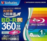 Verbatim Bd-r Dl 50gb x6 Printable slim case 1vnt.