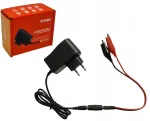Inerge 6v 2a įkroviklis su Led diodu 2in1, krokodilo gnybtai, akumuliatorius automobiliui, žaislui