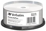 Vinilinė plok&scaron;telė Blu-ray diskas (bd-r Dl) Verbatim 50gb 25vnt (cake 25) balti, skirti spausdinimui