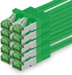 Cat7 Ethernet tinklo kabelis 10 Gb/s, S-ftp Pimf, žalias