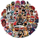 Hip-hop rap lipdukų rinkinys, 100 vnt., mielos dekoracijos automobiliui, ne&scaron;iojamam kompiuteriui, riedlentei, dviračiui, mopedui, motociklui, kompiuteriui, tinkamas suaugusiems ir vaikams