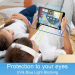 2 vnt. &ndash; patobulintas 9h grūdintas stiklas ir anti-mėlynas light (2 in 1) ekrano apsauga, skirta ipad 10.2 inch plan&scaron;etiniam kompiuteriui 9/8/7, grūdinto stiklo ekrano apsauga su 9h kietumu, be burbuliukų, atspari įbrėžimams