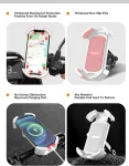 Rockbros telefono laikiklis dviračiui, motociklui, 360&deg; pasukamas universalus telefono laikiklis 4.7-7.0 colių i&scaron;maniesiems telefonams