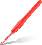 Vą&scaron;elis, 4.5 mm ergonomi&scaron;kas vą&scaron;elis su neslystančia rankena, vą&scaron;elių rinkinys, aliuminis, vą&scaron;elis su mink&scaron;ta gumine rankena sergantiems artritu, patyrusiems nėrimo mėgėjams