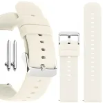 Laikrodis Silikoninis laikrodžio dirželis 22mm, smėlio spalvos