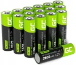 Green Cell 16x Aa R6 Žalias Cell 1.2v 2600 Mah įkraunamos baterijos