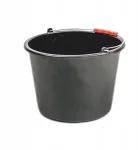 Statybinis plastikinis kibiras su rankena ir dangteliu, 12 l