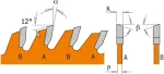 Cmt 273.250.80 m itin plonas pjovimo diskas su-80 d-250 b-30 k-2,4 p-1,6