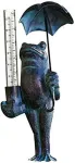 Atsarginis stiklinis lietaus matuoklio vamzdelis pastatomam varlių lietaus matuokliui, lauko metalinis lietaus matuoklis, karoliukai sodui kiemui terasai takui, įvairių spalvų.