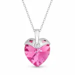 Diamond Sky Jewelry Kaklo papuo&scaron;alas moterims DiamondSky &bdquo;Cupid (Rose AB)&ldquo; su Swarovski kristalais