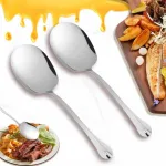 Oneroomone 2 dalių serviravimo &scaron;auk&scaron;tų rinkinys, nerūdijantis plienas, didelis bufeto serviravimo &scaron;auk&scaron;tas, didelis &scaron;auk&scaron;tas, serviravimo &scaron;auk&scaron;tas, bufeto &scaron;auk&scaron;tas, serviravimo &scaron;auk&scaron;tas su ilgomis rankenomis banketams, restoranams, bufetui