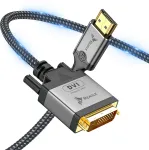 Kabelis Reagle HDMI - DVI-D 1.5m sidabrinė (RHDV150P)