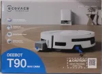I&scaron;parduodama. Ecovacs DEEBOT T90 Max OMNI Vacuum Cleaner Robot Wet&Dry 30000Pa TruEdge 3.0 ZeroTangle 4.0 OZMO Roller 3.0 Baltas+OMNI Auto-Empty