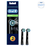 Dantų &scaron;epetėlio antgaliai EB50 Braun Oral-B Cross Action, juodi, 2 vnt