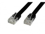 MicroConnect RJ-45/RJ-45 kat.6 2m Juodas (V-UTP602S-FLAT)