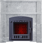 GEFEST krosnelės priepirčio apdaila - portalas, Muilo akmuo