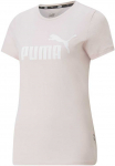 Puma Palaidinė Moterims Ess logo Tee Rožinė 586775 82