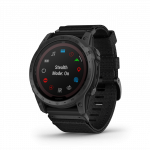 I&scaron;manusis laikrodis Garmin Tactix 7 Pro Ballistics Edition. Saulės energija maitinamas taktinis GPS laikrodis su taikomąja balistine programa ir nailoniniu dirželiu