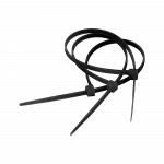 Cabletech laidų tvirtinimo dirželiai 9mm 122cm Juoda