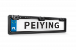 Peiying automobilio atbulinės eigos kamera su giroskopu ir parkavimo jutikliu valstybinio numerio rėmelyje