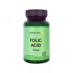Maisto papildas Herbavel Folic Acid, 120 kapsulių