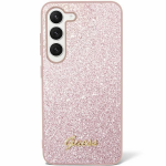 Samsung Galaxy S24 Guess dėklas Glitter Script (GUHCS24SHGGSHP) rožinės spalvos