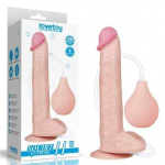 Lovetoy Dildo tikrovi&scaron;kas siurbtukas ir ejakuliacijos varpa