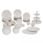 Vakarienės ir kavos rinkinys 12 žmonių AMBITION Aura Gold 67 dalių