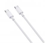 Greito įkrovimo laidas USB C, baltas, 1m
