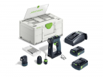 Suktuvas-gręžtuvas Festool CXS 18 C 3,0-Set 18 V; 2x3,0 Ah akum.