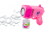 Lean Toys Rožinis vienaragio formos burbulų pistoletas vaikams