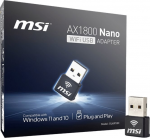 MSI AX1800 WiFi USB adapteris Nano