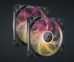 CORSAIR iCUE LINK RX140 MAX RGB PWM Fan - 2 vnt., 140mm, juodas