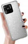 Topt Crystal Glitter dėklas skirtas Xiaomi Redmi 10C sidabro spalvos