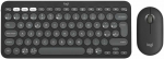 Klaviatūra ir pelė Logitech Pebble 2 Combo Grafito Ispani&scaron;ka Qwerty