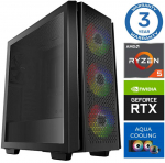 Stacionarus kompiuteris INTOP AQUA Ryzen 5 7600X 32GB DDR5 2TB SSD M.2 NVME RTX3050 8GB no-OS (RW32515NS)