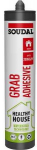 &bdquo;SOUDAL Grab Adhesive Healthy House&ldquo; yra vandens pagrindo klijai, pagaminti i&scaron; 80 % perdirbtų medžiagų. 290 ml