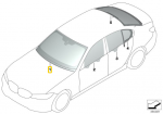 Bmw 3 G20 G21 Žali Vėjo &Scaron;iaudo Stiklas Originalus 51317477214
