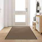 Durų kilimėlis Bežinė ir juoda 120 x 350 cm 100% poliamidas