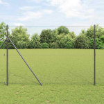 Heksagoninė tvora Pilka 1,6 x 50 m PVC