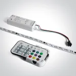 19W/m LED juosta, 3000K/RGB, skaitmeninė, valdoma TUYA, 5m ritė, 7820B/RGBW