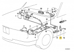 Bmw E30 sankabos jungiklio laikiklis originalus 65711385084