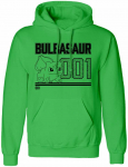 Vaiki&scaron;kas džemperis su gobtuvu Pok&eacute;mon Bulbasaur Line Art Žalia