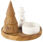 Boltze OVE žvakidė su sniego seniu ir kalėdine eglute, &Oslash; 13 cm
