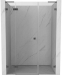 Du&scaron;o durys Mexen Lunar L, kairė, 130 cm, transparent/gun metal
