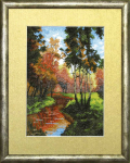 Charivna Mit Siuvinėjimo kryželiu rinkinys &bdquo;Auksinis ruduo&ldquo;, Aida 16, 14,5&times;20,5 cm