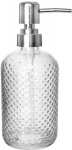 Stiklinis indelis muilui arba indų plovikliui, skysto muilo dozatorius 550 ml