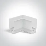 Įleidžiamo magnetinių sistemų bėgelio kampinis sujungimas, baltas, 42012AR/W